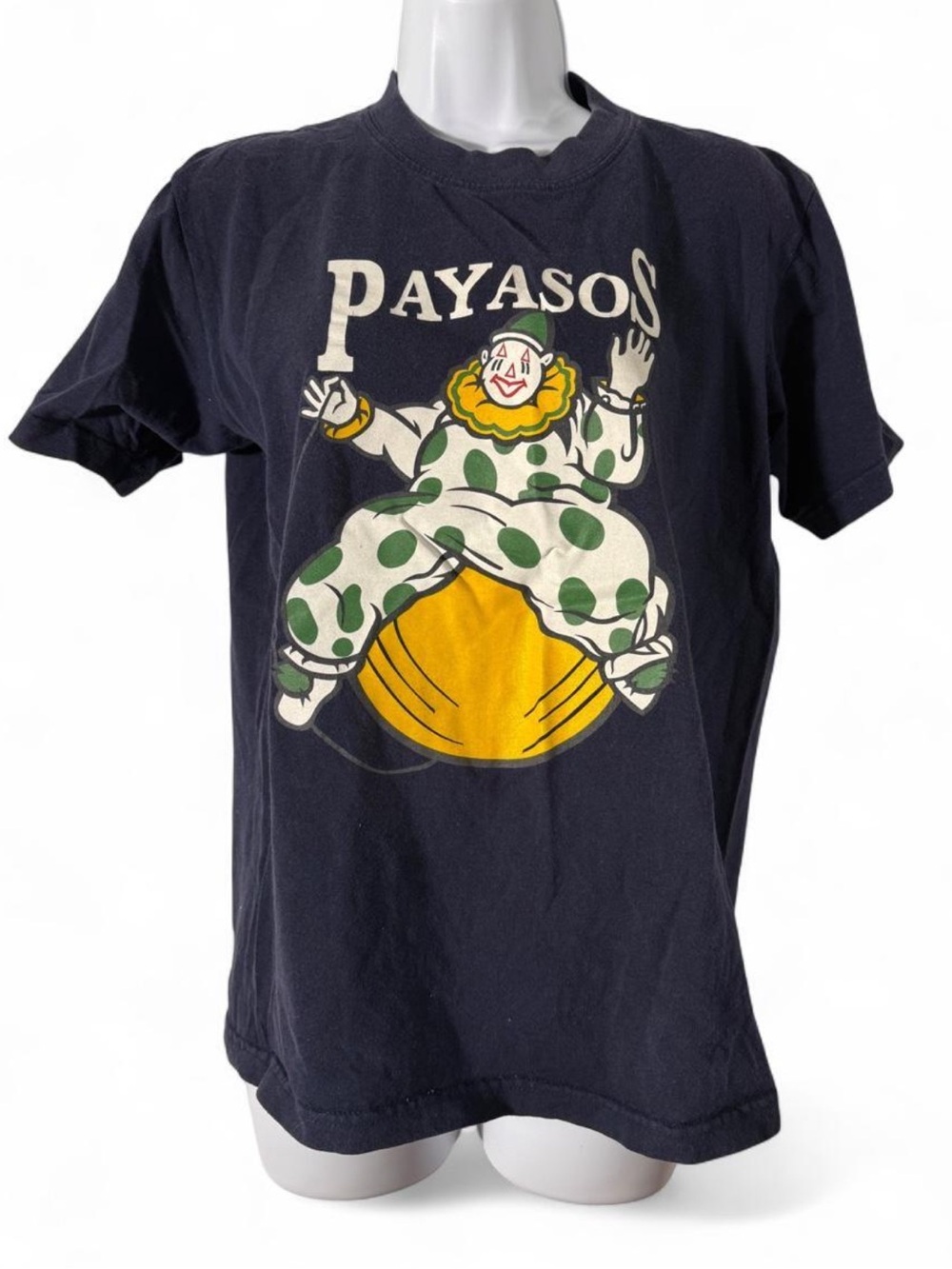 PAYASOS Mexican Cigarettes CLOWN T-Shirt Navy Blue Size Mens Small